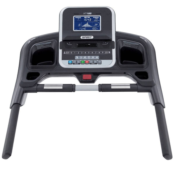 |Spirit XT185 Folding Treadmill - Console Above|