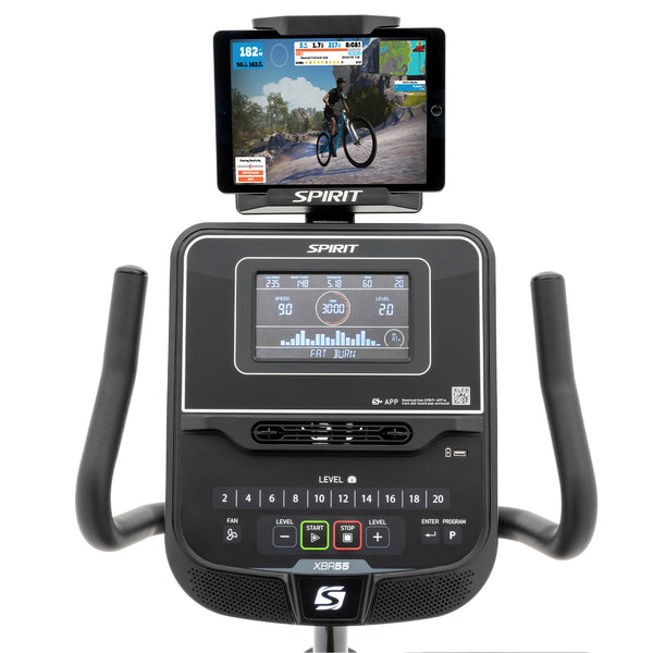 |SpiritXBR55RecumbentExerciseBike2023Console1|