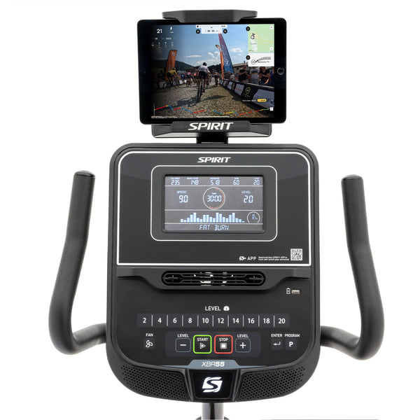 |SpiritXBR55RecumbentExerciseBike2023Console2|