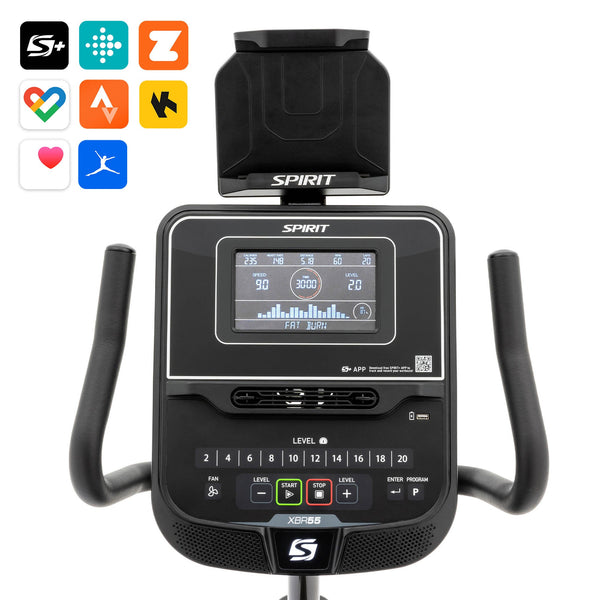 |SpiritXBR55RecumbentExerciseBike2023Console|