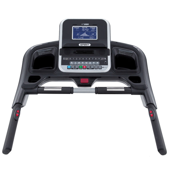 |Spirit XT285 Folding Treadmill - Console Above|